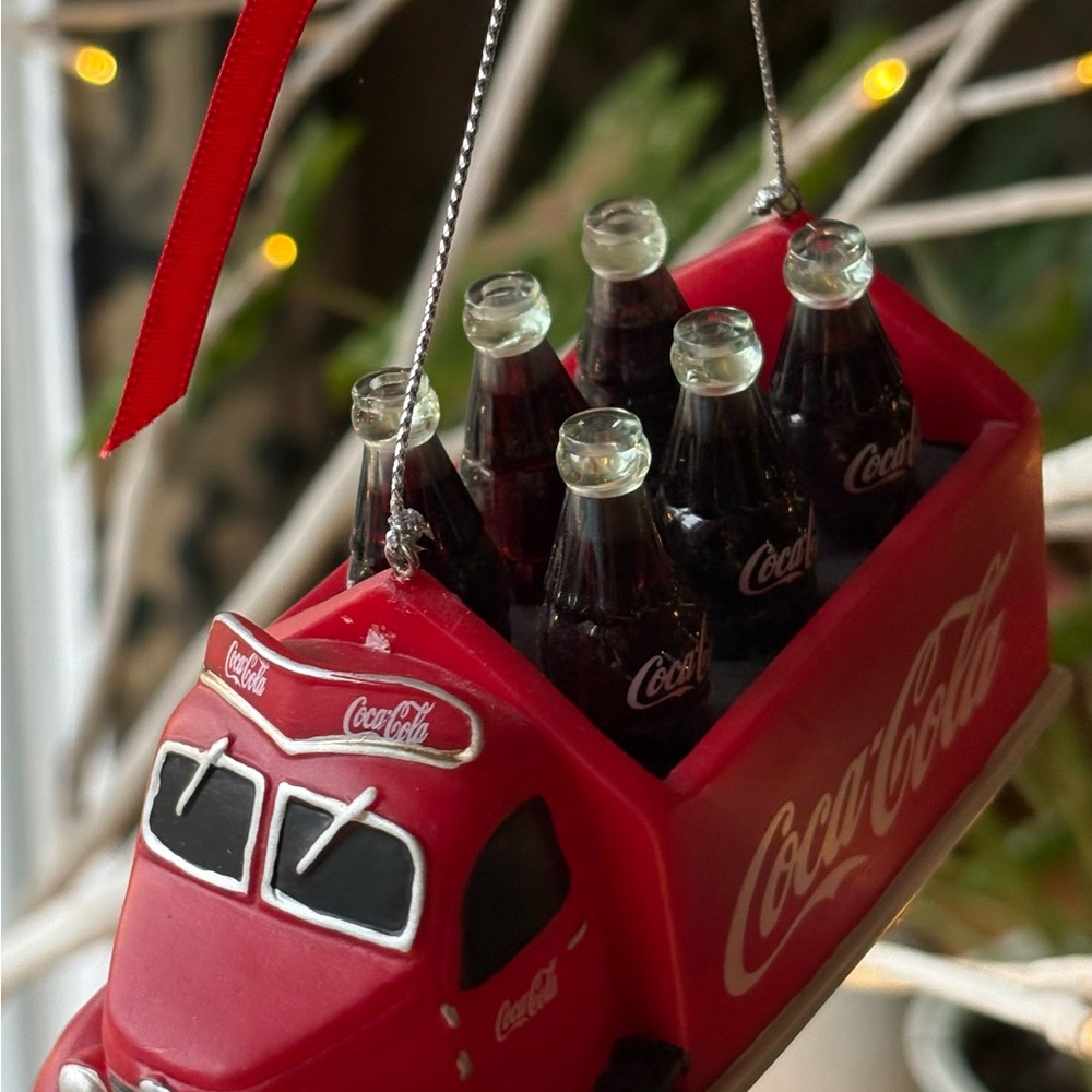 Coca-Cola Red Truck Ornament - Picture 2 of 3